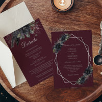 Détails Du Mariage Formel Gothique Noir Et