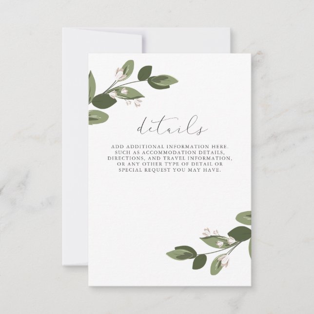 Invitation Détails sur les ressorts à vidange (Devant)