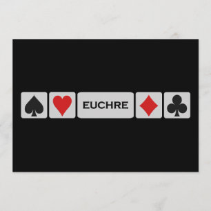 Invitation d'Euchre - personnaliser