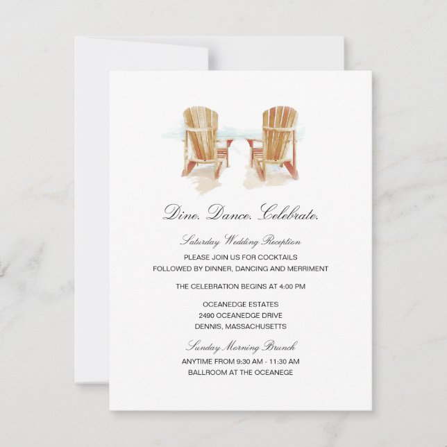 Invitation Deux Adirondack Chaises Adirondack Adicouleur Mari (Devant)