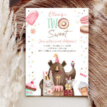 Deux animaux de fête doux Donut Girl Deuxième anni