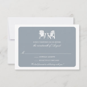 Invitation Deux chaires Adirondack RSVP