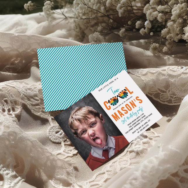 Invitation Deux Cool Boy 2e fête d'anniversaire (Créateur téléchargé)