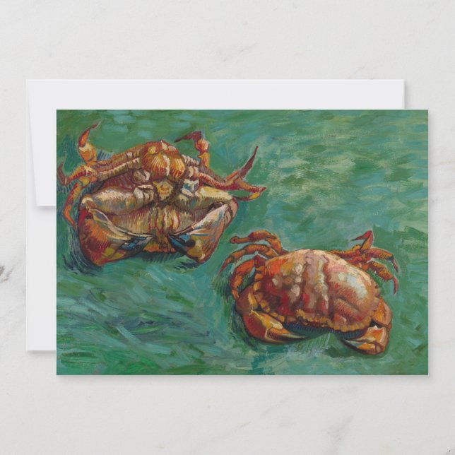 Invitation Deux crabes par Vincent van Gogh (Devant)