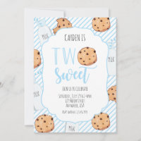 Deux doux lait et biscuits garçon 2e anniversaire