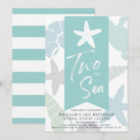 Deux étoiles de mer Turquoise 2e anniversaire