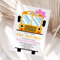 Deux fois deux écolières Bus Fête d'Anniversaire