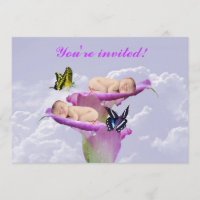 Deux fois la joie avec les bébés jumeaux invitatio