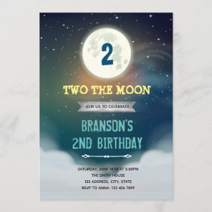 Invitation Deux fois l'invitation à la fête d'anniversaire de