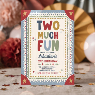 Invitation Deux fois plus amusante fête fantaisiste pour le d