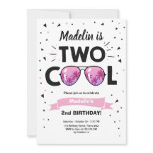 Deux lunettes de soleil d'été Cool Girl 2e anniver