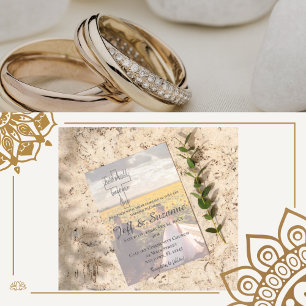 Invitation Deux modernes deviennent un Mariage rêvé