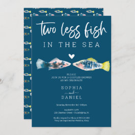 Invitation Deux Poissons De Moins Dans La Mer Couples Douche 
