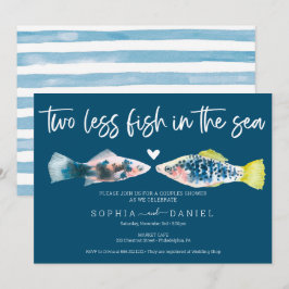 Invitation Deux Poissons De Moins Dans La Mer Couples Douche 