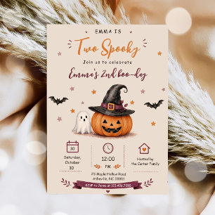 Invitation Deux Spook Anniversaire Halloween