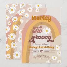 Deux Super deuxième anniversaire 2e Retro Boho Dai