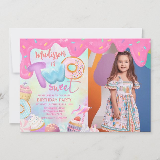 Invitation deux sweetmcustom photo (Devant)