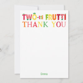 Invitation Deux tti Frutti Cutie Fruit 2e Merci d'anniversair
