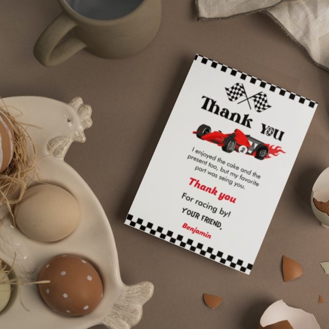 Invitation Deux voitures rapides boyanniversaire de la fête (Créateur téléchargé)