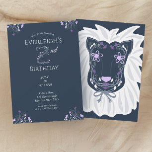Invitation Deuxième anniversaire du lion de la jungle enchant