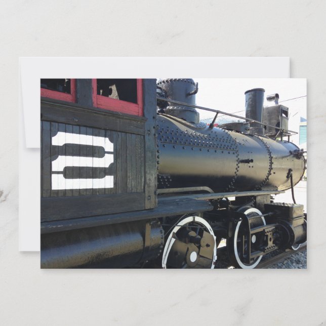 Invitation Deuxième anniversaire du train (Devant)