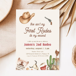 Invitation Deuxième Rodéo Cow-boy Occidental 2ème Anniversair