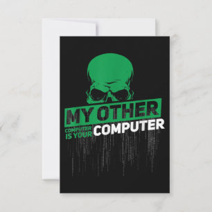Invitation Développeur Sysadmin Engineer Hacker Code d'admini