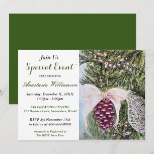 INVITATION d'ÉVÉNEMENT DE LA FÊTE DE Noël