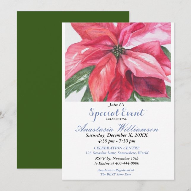 INVITATION D'ÉVÉNEMENT DU PARTI OUVERT HOUSE DE VO (Devant / Derrière)