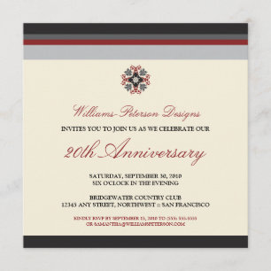 Invitation d'événements d'entreprise de bandes col