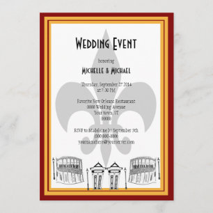 Invitation d'événements Mariages de la Nouvelle-Or