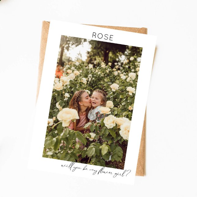 Invitation Devenez ma Demoiselle d'Honneur Photo Proposition  (Créateur téléchargé)