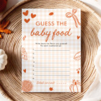 Devinez la Nourriture pour Bébé à la Baby Shower d