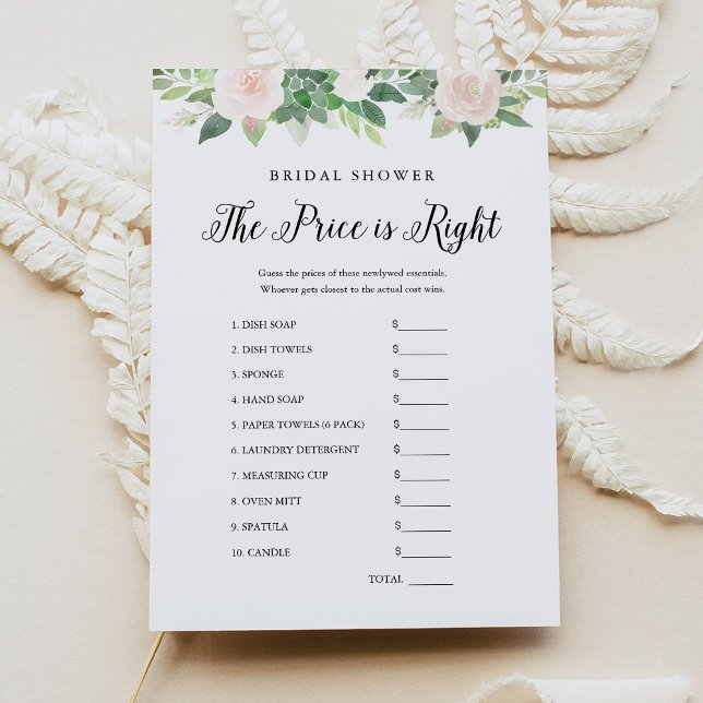 Invitation DEVON Devine le jeu de Fête des mariées des prix (Créateur téléchargé)