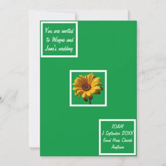 Invitation Dew Drops Daisy Mariage