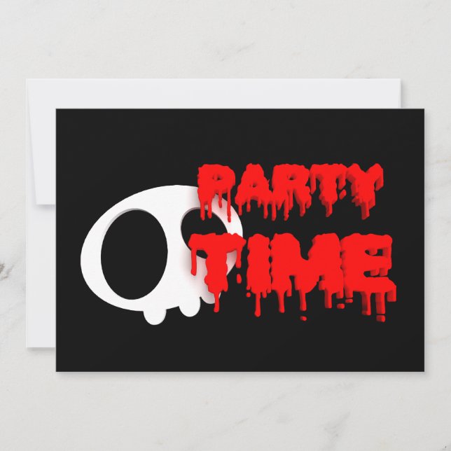 Invitation d'Halloween (Devant)