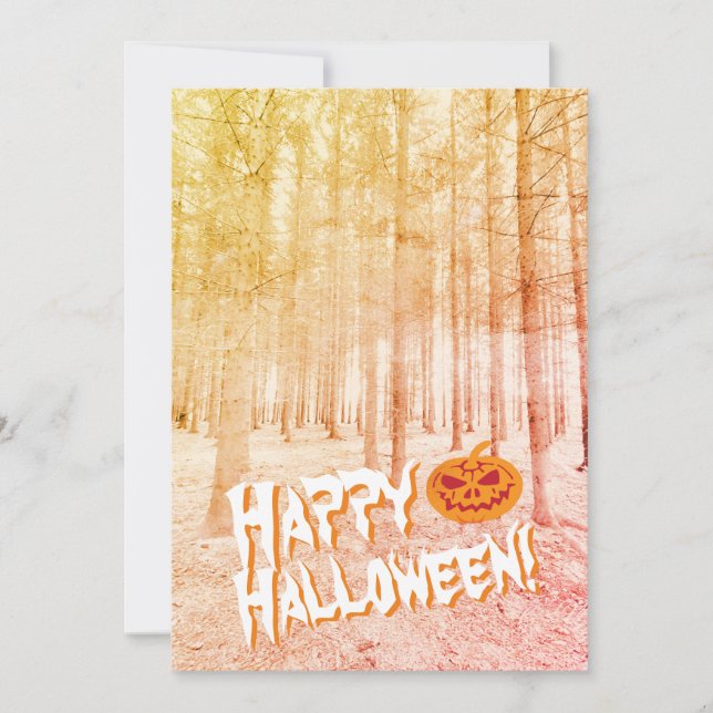 Invitation d'Halloween (Devant)