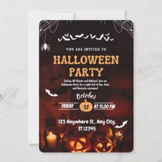 Invitation d'Halloween