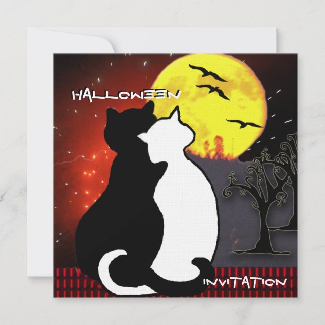 Invitation d'Halloween (Devant)