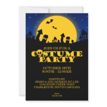 Invitation d'Halloween à la fête du costume de mai