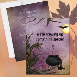 Invitation d'Halloween de sorcière