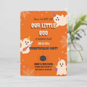 Invitation d'Halloween du 2e anniversaire