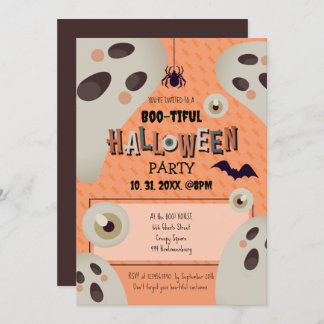 Invitation d'Halloween en bas