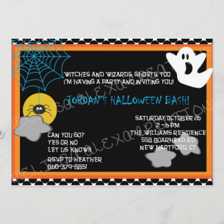 Invitation d'Halloween pour enfants