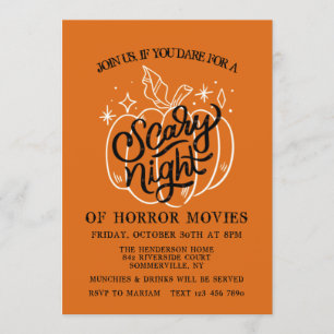 Invitation d'Halloween pour une Nuit Effrayante