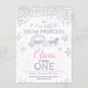 Invitation D'hiver ?ères anniversaire parties scintillantes
