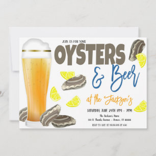 Invitation d'huîtres et de bières