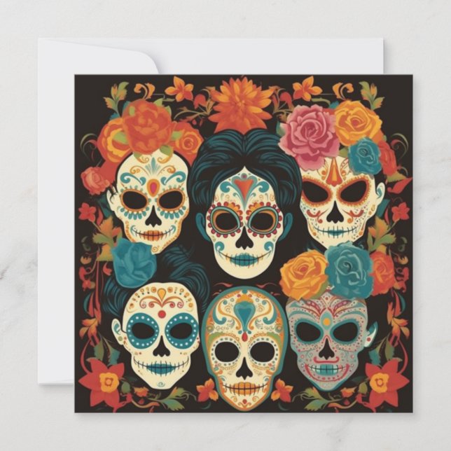 Invitation "Dia de los Muertos", Centre Artistique de Calaver (Devant)