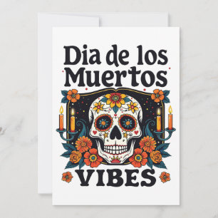 Invitation Día De Los Muertos Vibes Oaxaca Jour des Morts
