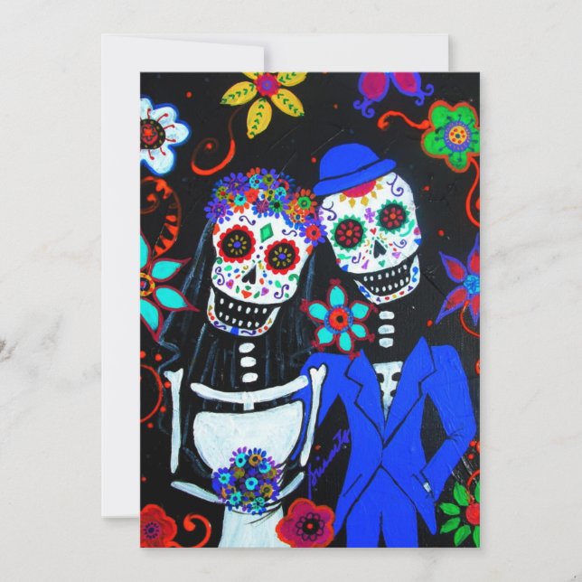 INVITATION DIA DE LOS MUERTOS WEDDING (Devant)